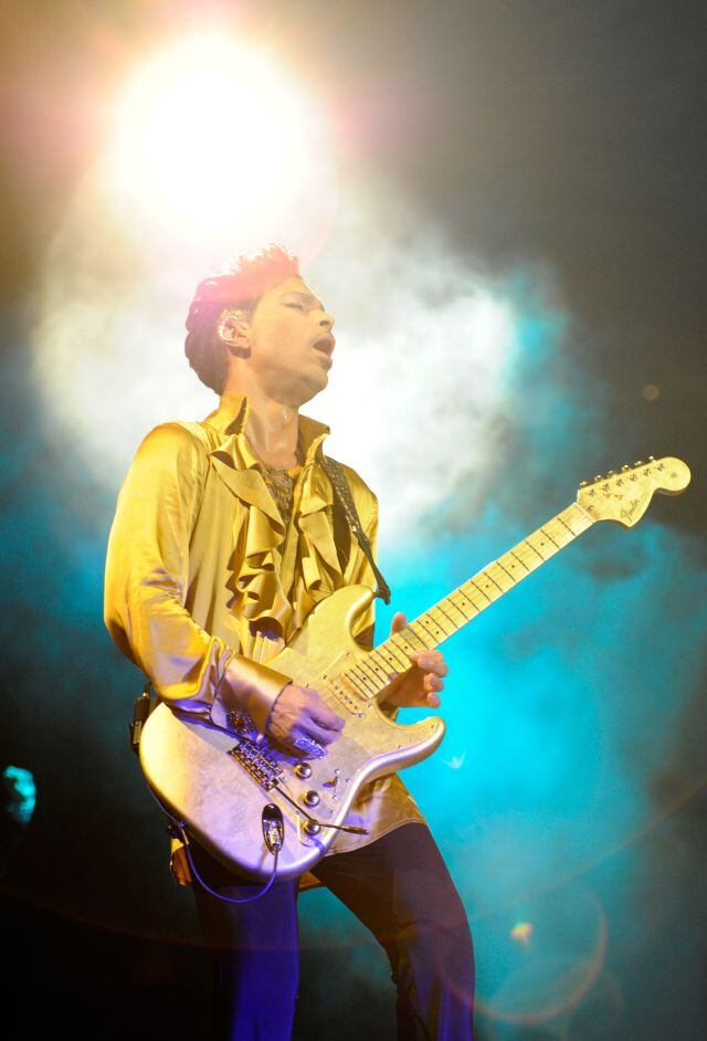 Prince, en un directo durante la gira &#039;Welcome 2 America&#039; en el Madison Square Garden de nueva York en 2010.