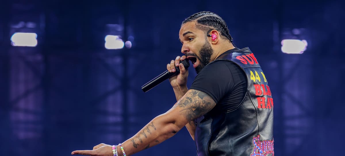 Drake actuando en vivo en el Wireless Festival 2025 el 12 de julio de 2025, Londres, Inglaterra. (Photo by Simone Joyner/Getty Images for ABA)