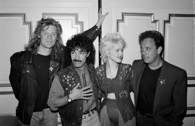 El dúo americano junto a Cyndi Lauper y Billy Joel.