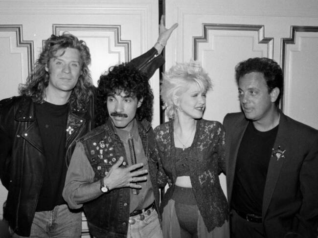 El dúo americano junto a Cyndi Lauper y Billy Joel.