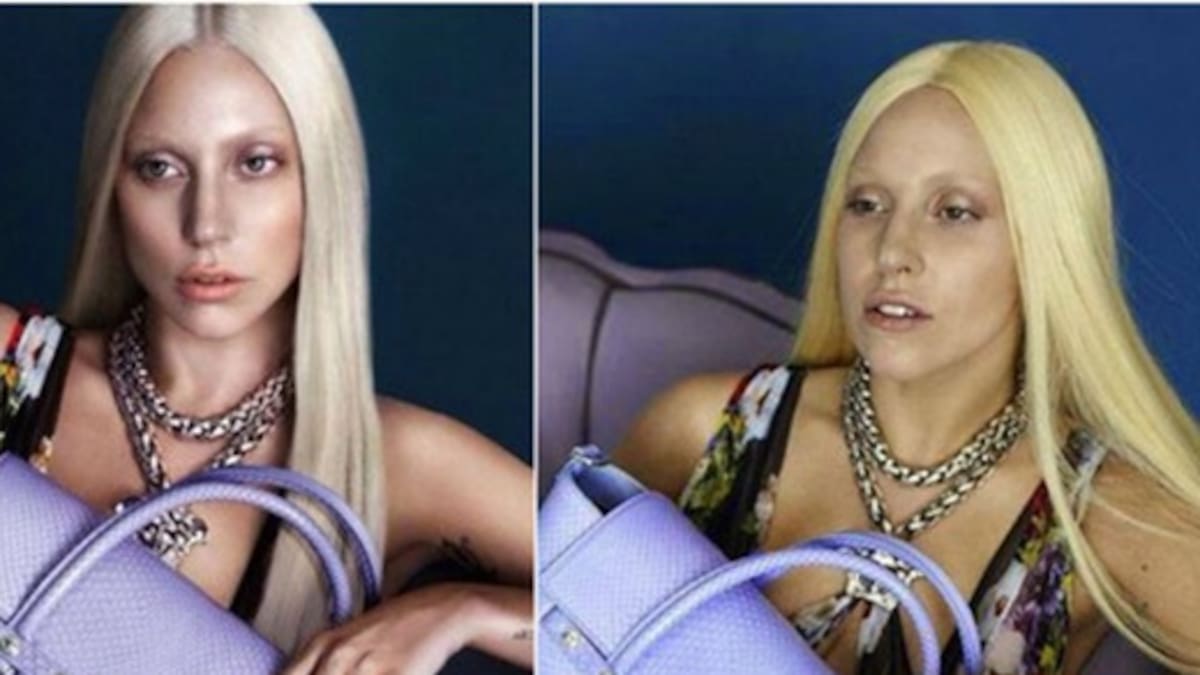 Lady Gaga sin photoshop