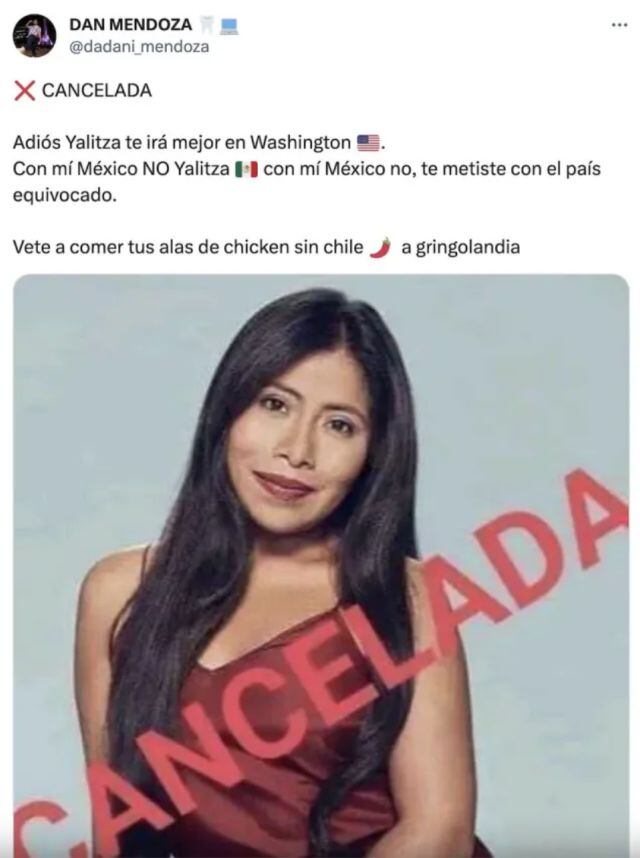 Yalitza es cancelada en las redes