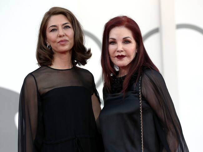 Priscilla Presley y Sofia Coppola en el Festival Internacional de Cine de Venecia 2023.