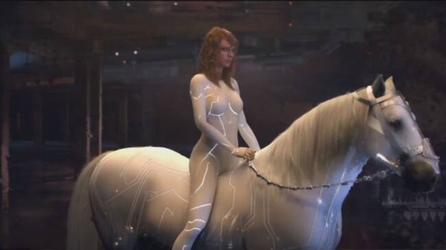 El caballo blanco es un recurrente en la carrera de Taylor.