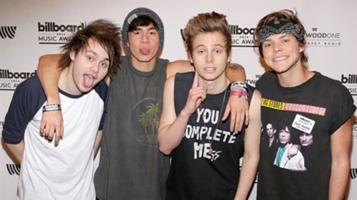 Un ensayo muy particular de 5 Seconds of Summer