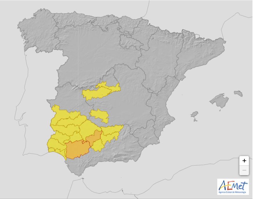 Avisos amarillos y naranjas para el Día de San Juan de 2023.