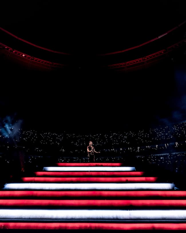 El escenario del 'After Hours Til Dawn Tour'. /Sebastien Nagy