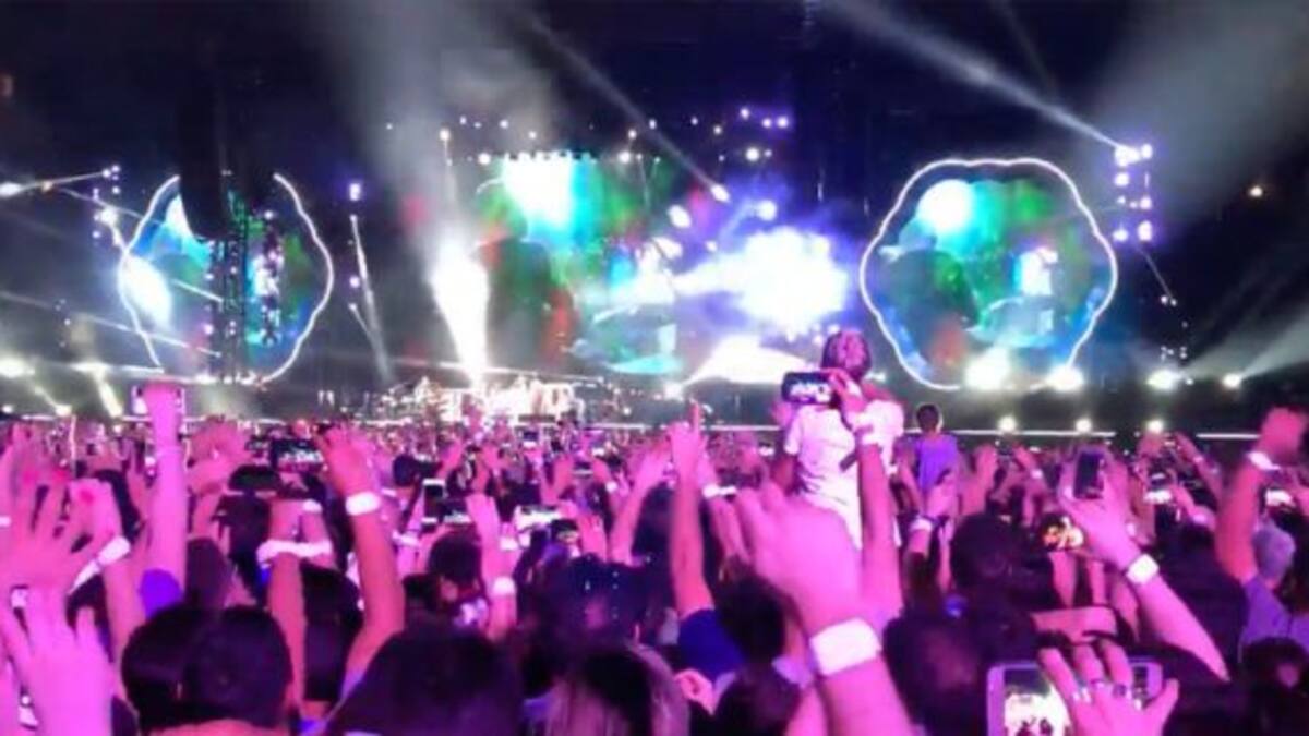 Coldplay cantó "De música ligera" en su show en Argentina