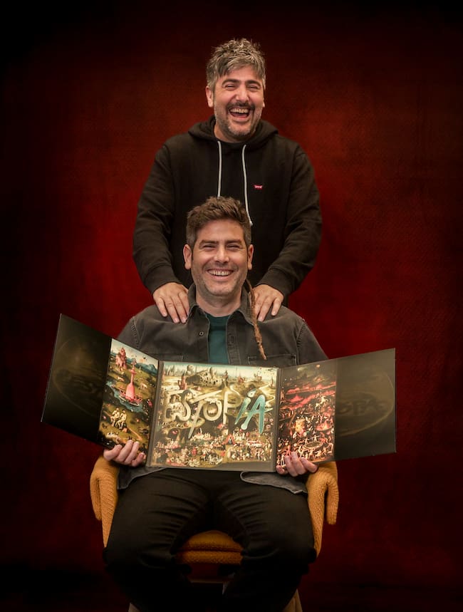 Estopa durante la presentación de 'Estopía', su duodécimo álbum de estudio.