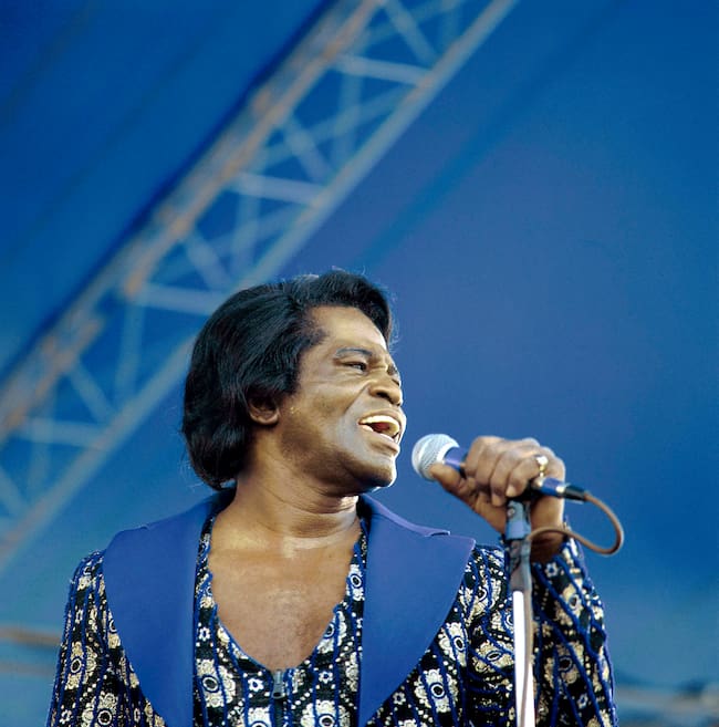 James Brown actuando en Nueva Orleans en 1988.