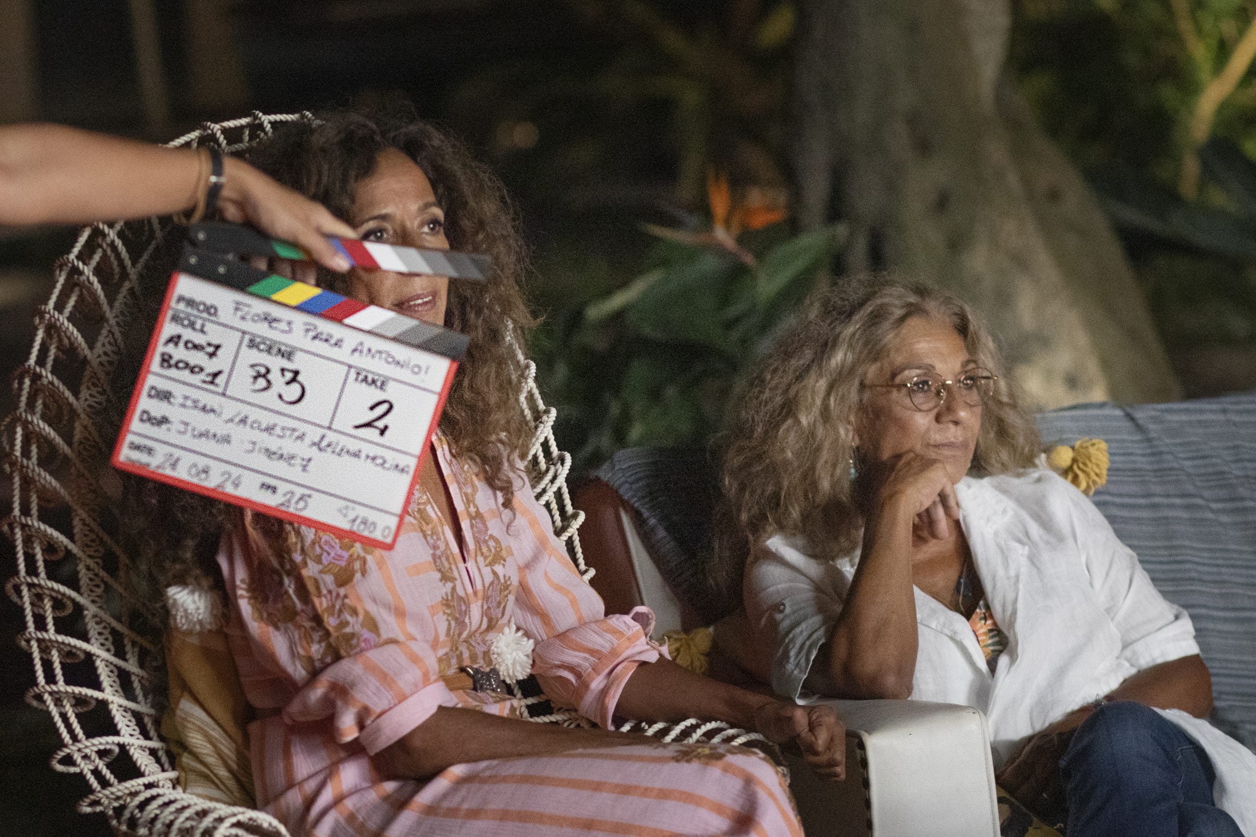 Rosario Flores y Lolita durante el rodaje de &#039;Flores para Antonio&#039;