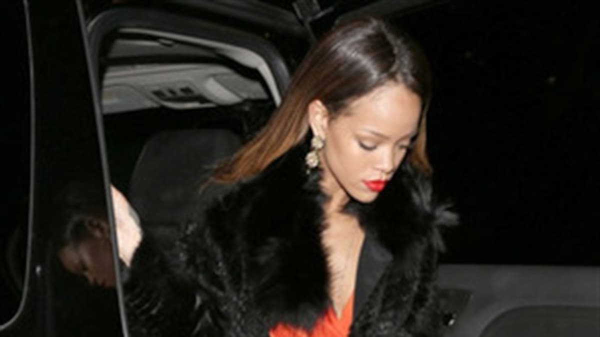 ¿Se enojó Rihanna?