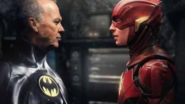 Fotomonaje brutal para el encuentro del Baman de Keaton y Flash