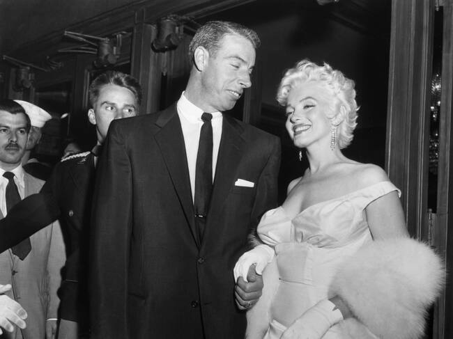 Joe DiMaggio y Marilyn Monroe.