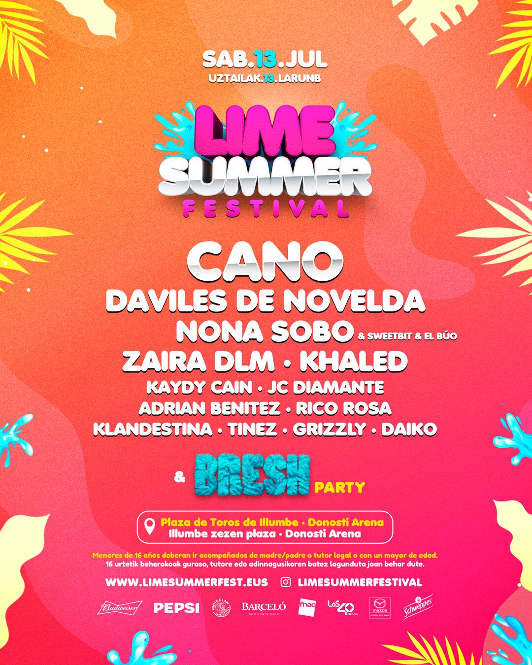 Cartel del Limme Summer Festival 2024