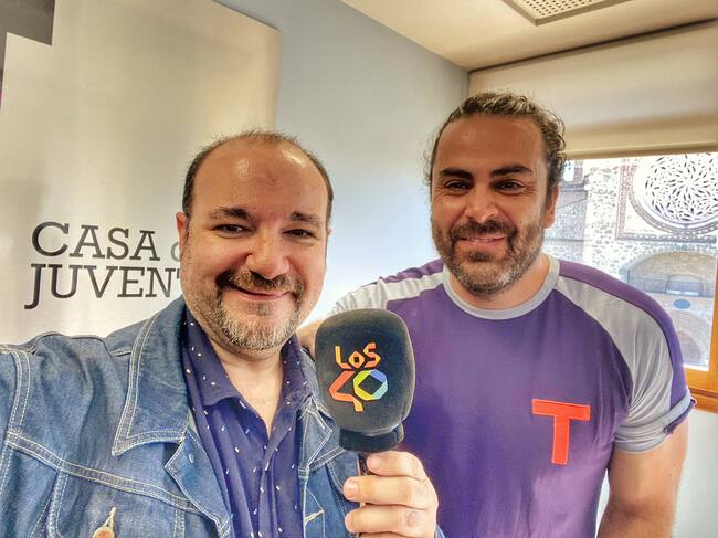 Nacho Rosa en la grabación de LOS40 Play Talavera desde la Casa de la Juventud