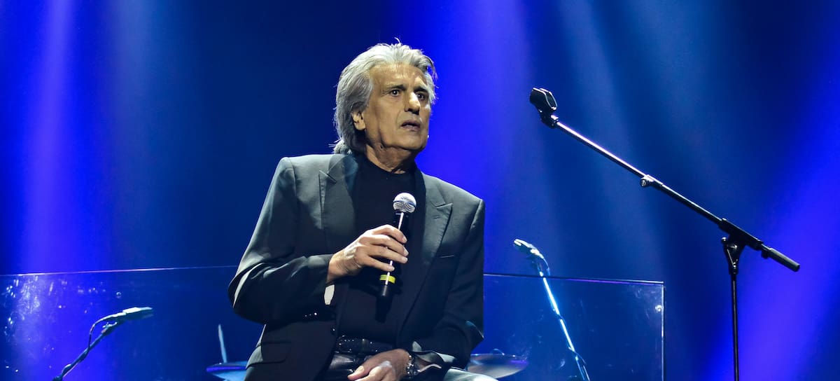 El cantante italiano Toto Cutugno durante un concierto en 2017.