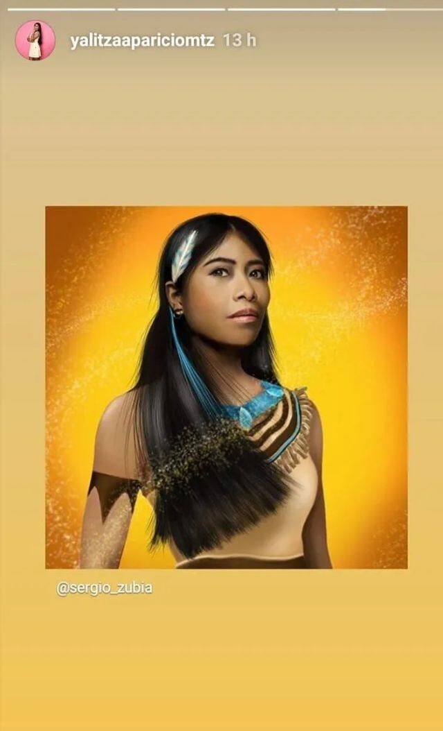 Yalitza Aparicio re imaginada como Pocahontas