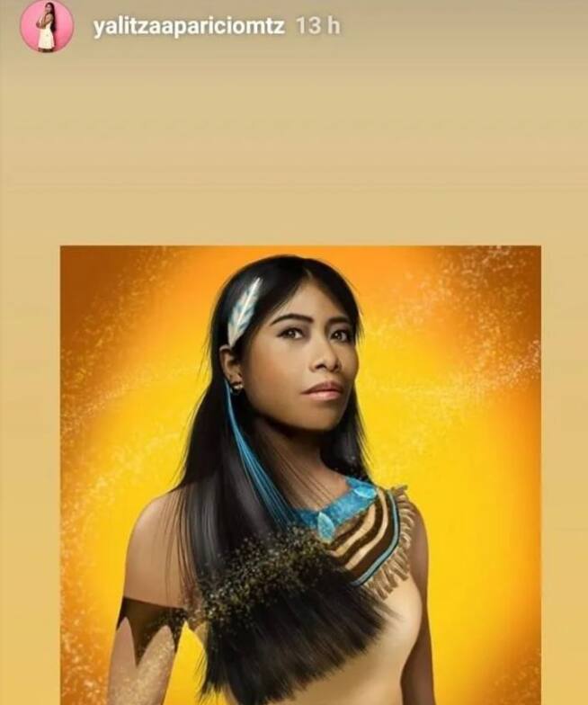 Yalitza Aparicio re imaginada como Pocahontas