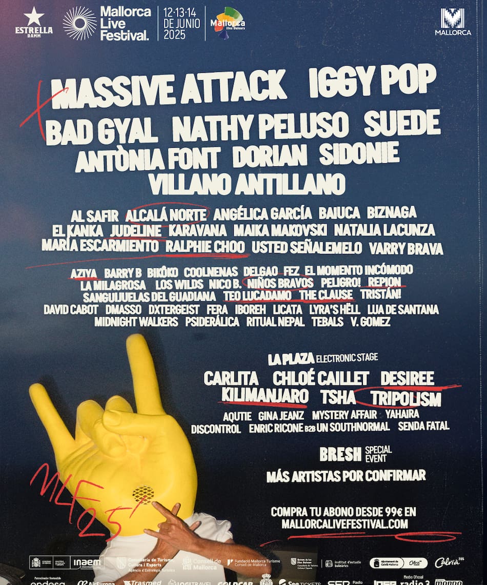 Mallorca Live Festival 2025 desvela su cartel con Iggy Pop, Bad Gyal y Live On Festival 2025