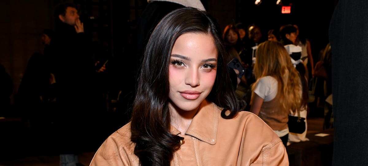 Emilia Mernes en el front de Cipriani en la Semana de la Moda de Nueva York