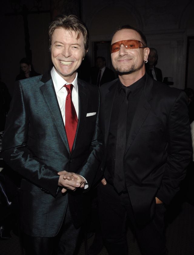 David Bowie y Bono.