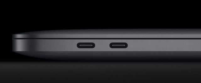 Sólo dos puertos USB para el Macbook Pro.