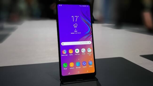 Detalle del Samsung Galaxy A9. Imagen de Juan Vicente