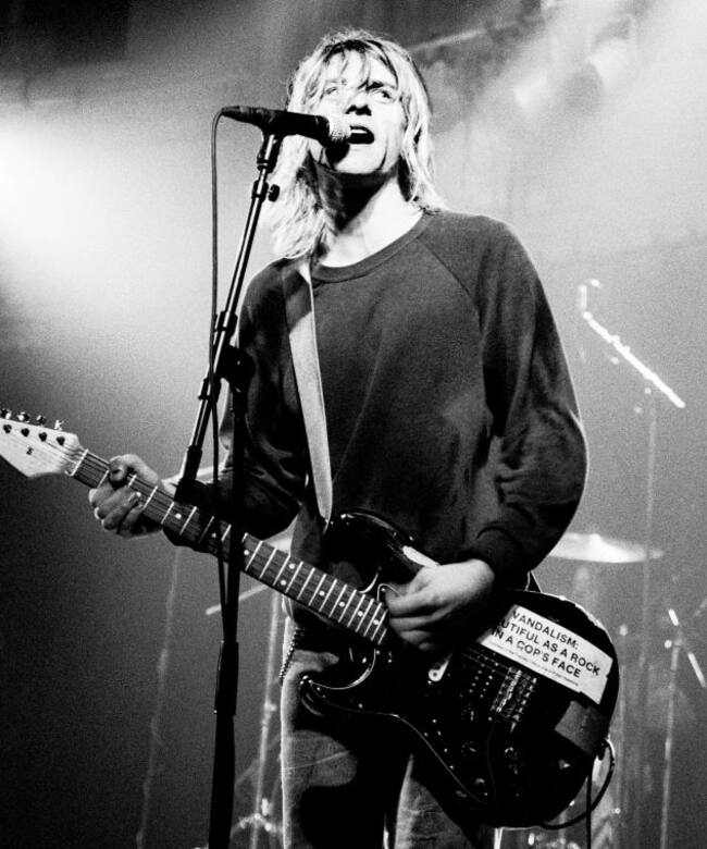 Kurt Cobain en 1991.