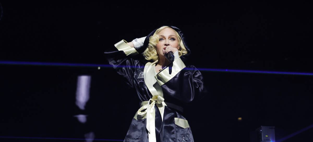Madonna, en su Celebration Tour.