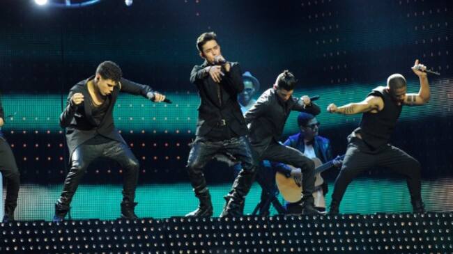 CNCO, en concierto en la pasada edicón de los Billboard Latin Music Awards.