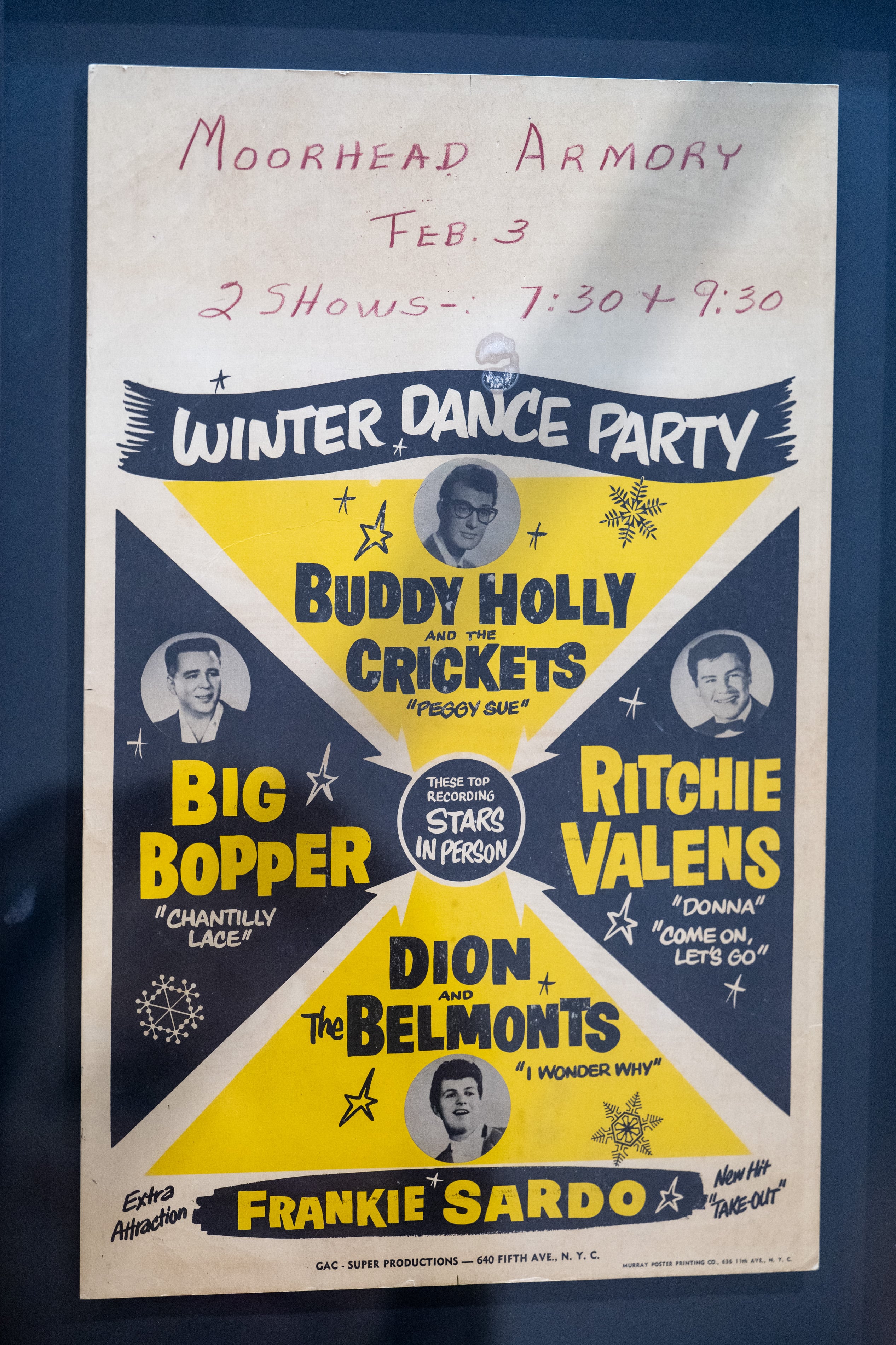 El cartel del Winter Dance Party