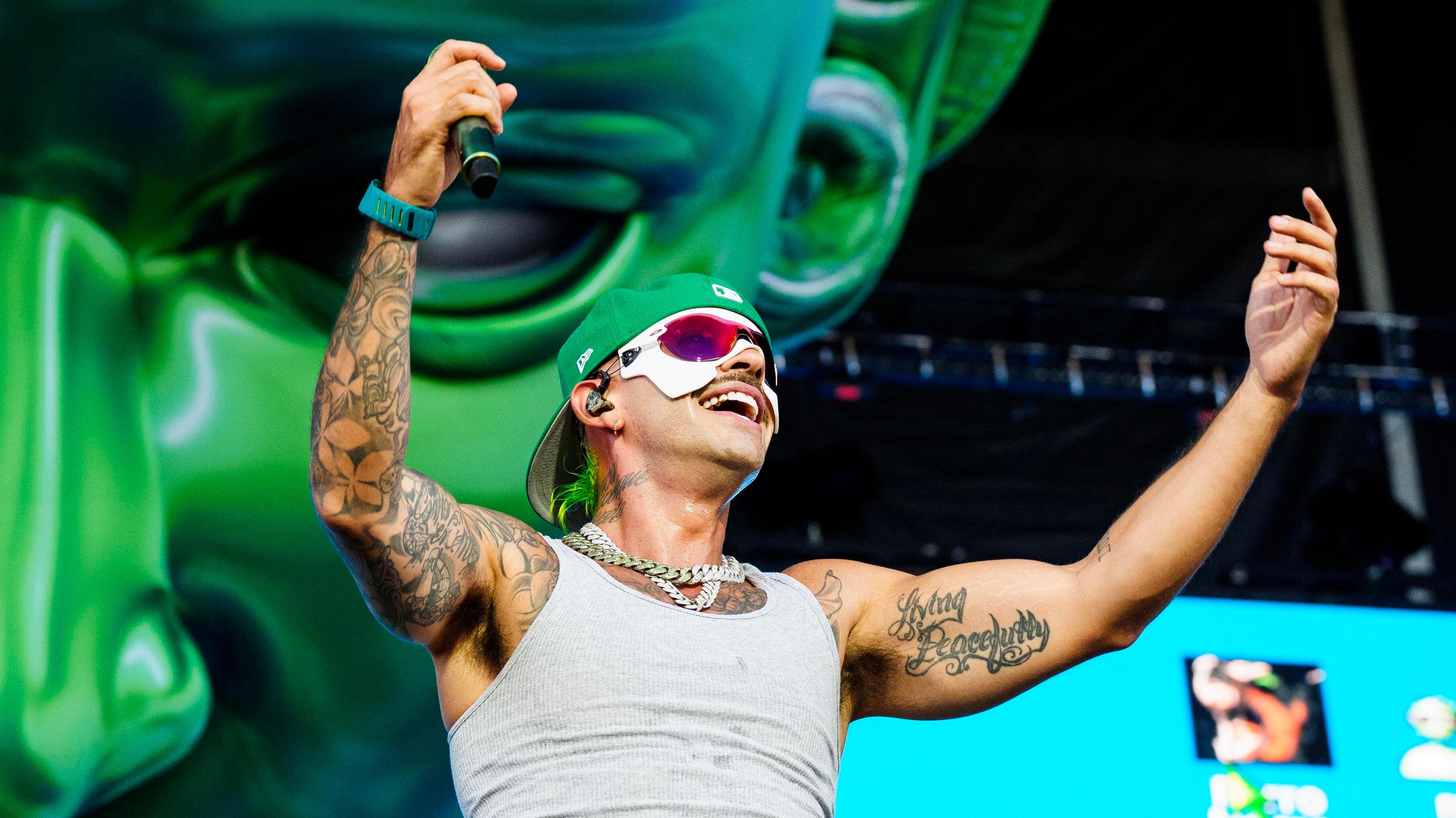 Feid durante su concierto en el Austin City Limits Music Festival de 2025