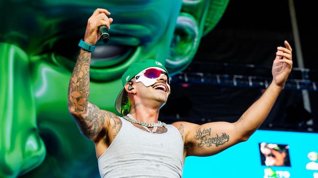 Feid durante su concierto en el Austin City Limits Music Festival de 2025