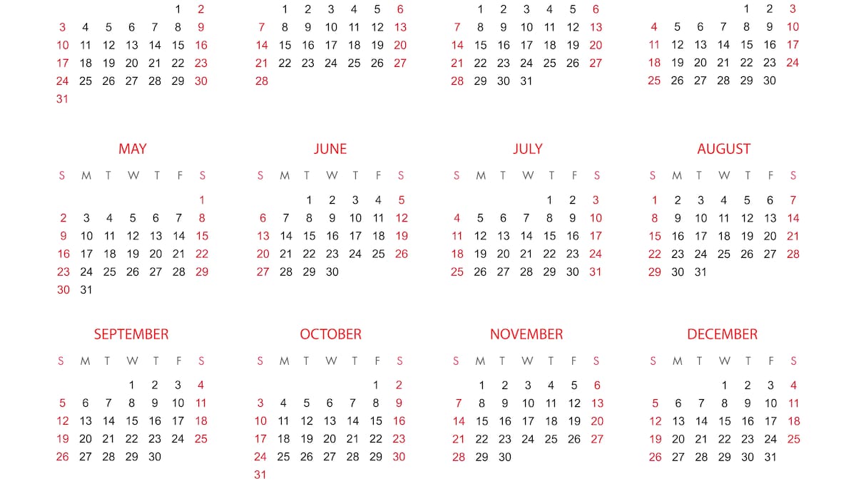 El BOE publica el calendario laboral de 2027: estos serán los 9 días festivos nacionales y los principales puentes del año