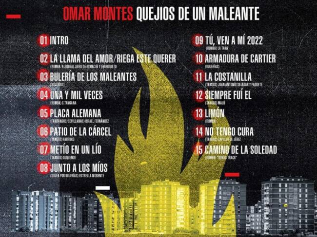 Tracklist de &#039;Quejíos De Un Maleante&#039;