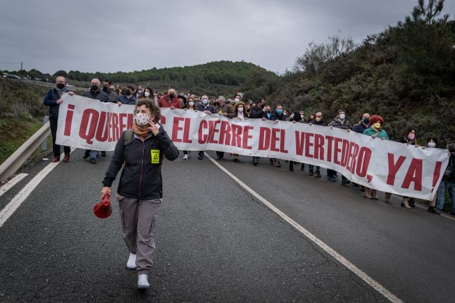 Los vecinos de Nerva, contra el vertedero.