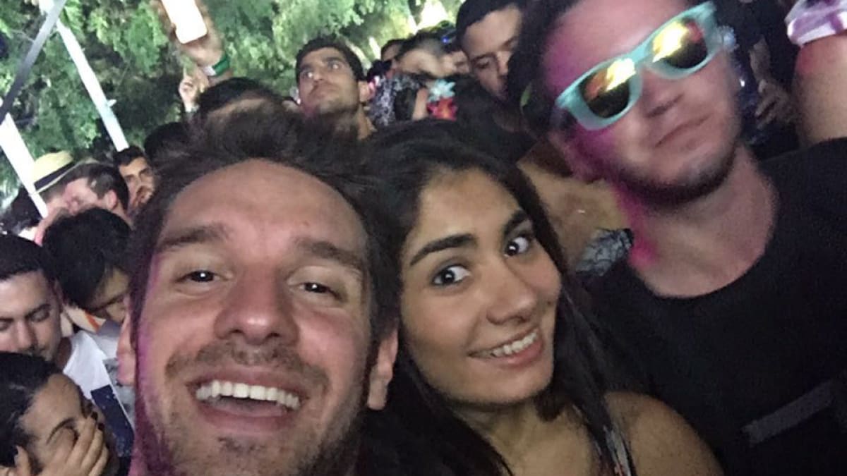 Mirá a Nico Maldonado junto a la ganadora del primer concurso de "Gira 40"