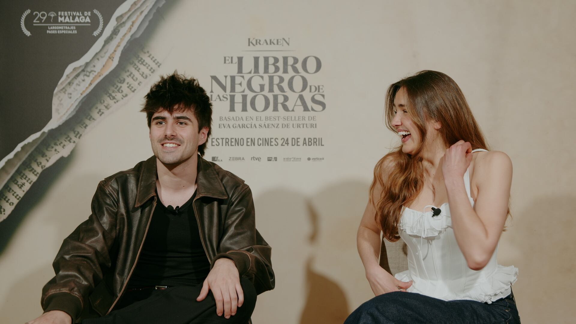 Martin y Aitziber Luma en su entrevista con LOS40 por 'Kraken: El Libro Negro de las Horas'. / LOS40