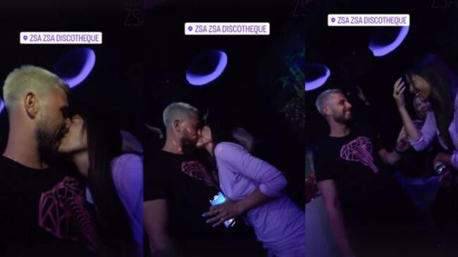 El beso de Tom Brusse y Melyssa Pinto.