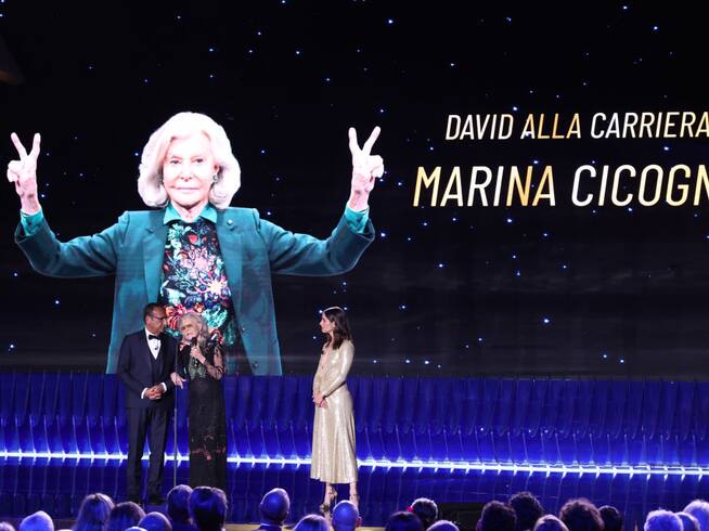 Marina Cicogna recibe el premio David di Donatello en 2023