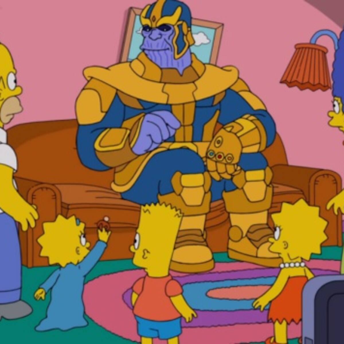 Thanos hace desaparecer a Los Simpson con un chasquido
