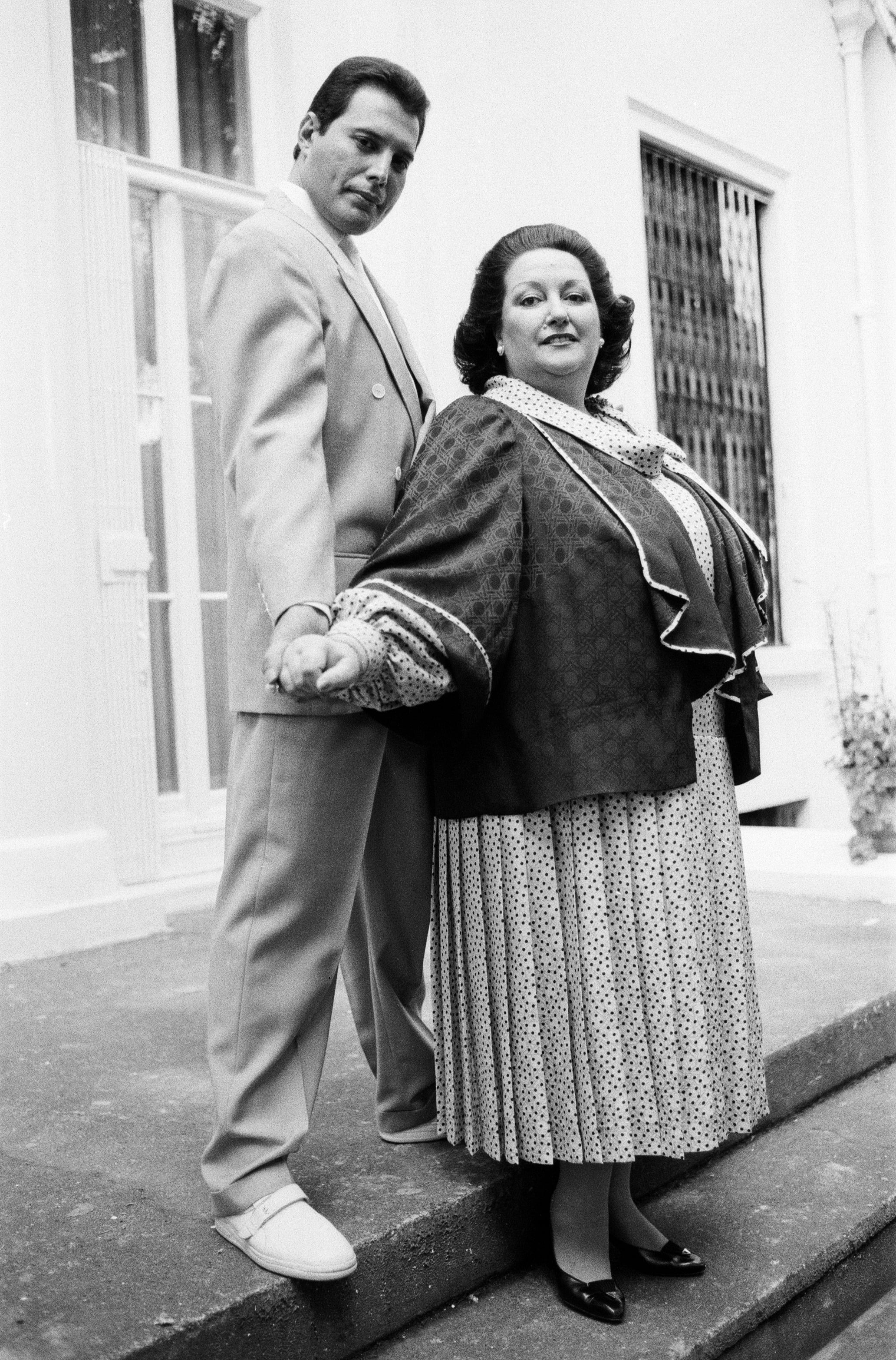 Freddie Mercury y Montserrat Caballé en 1987.