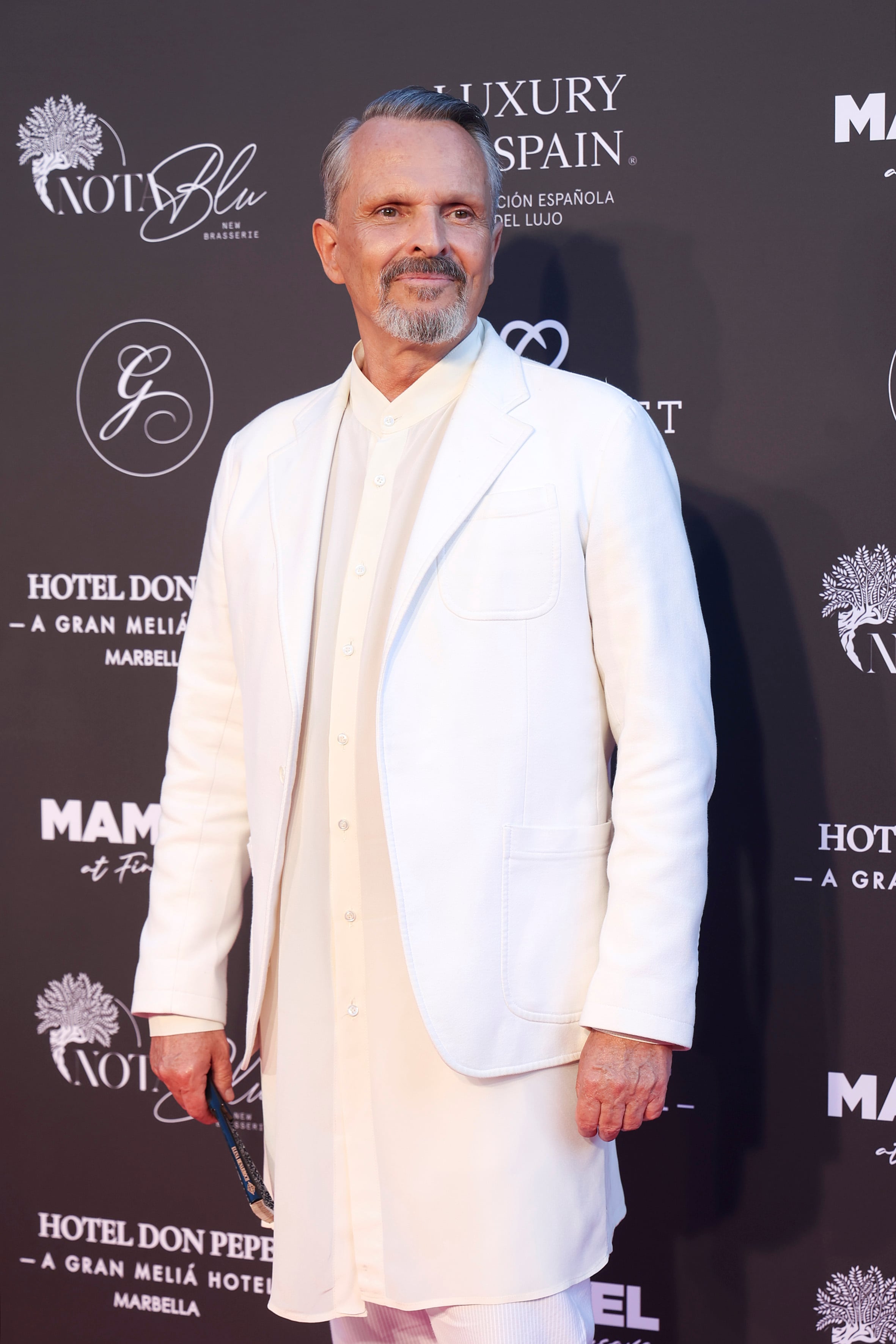 El cantante Miguel Bosé en la Gala Global Gift 2023.