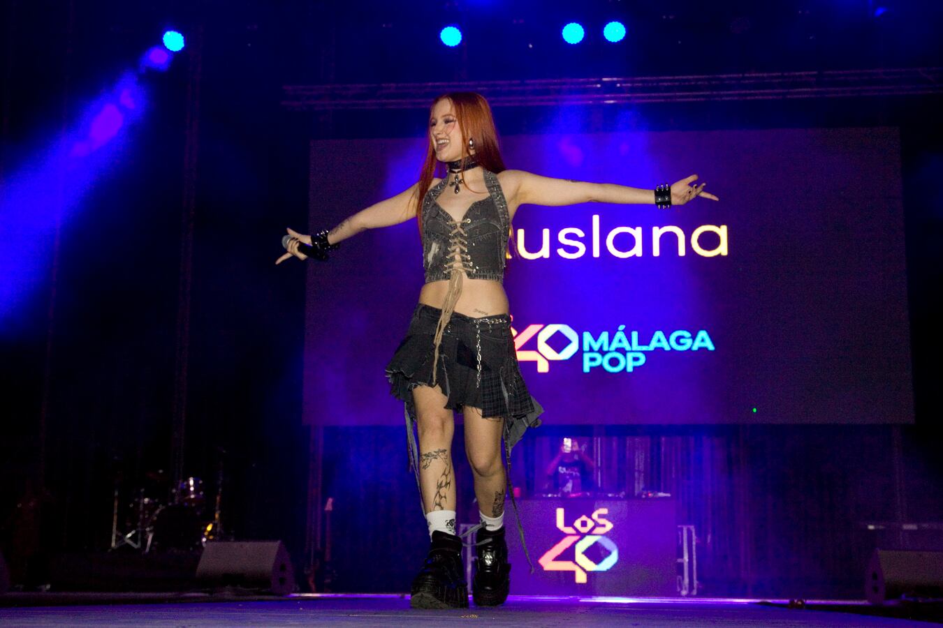 Rebeldía con R de Ruslana en LOS40 Málaga Pop.