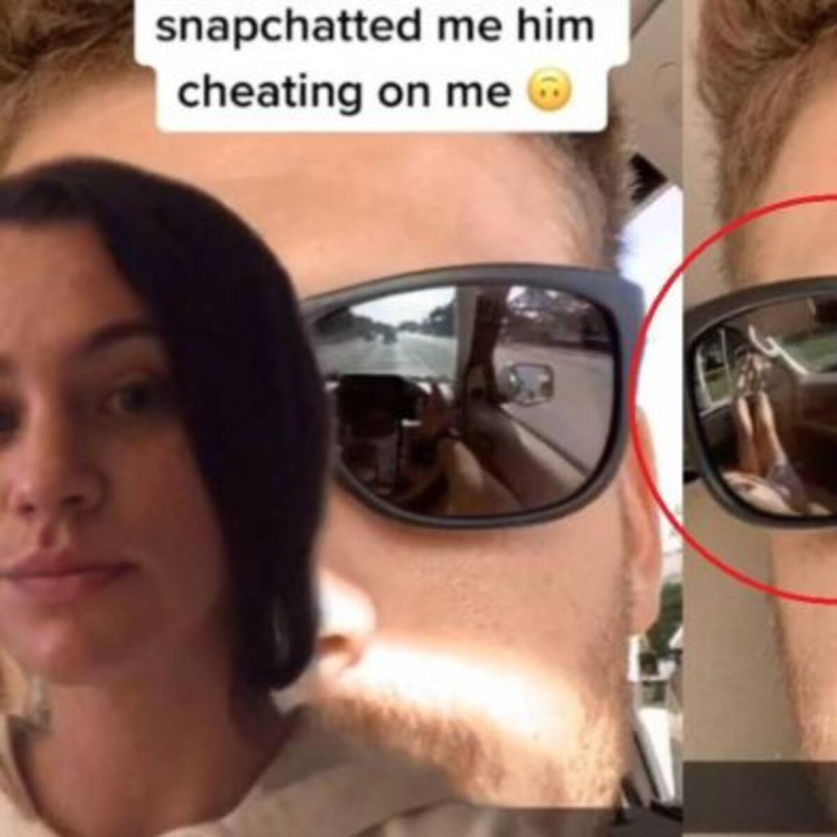 Mujer descubre infidelidad gracias al reflejo de los lentes de su novio