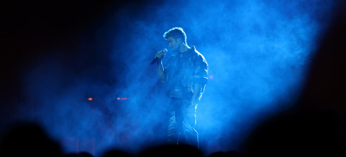 Pablo Alborán en concierto.