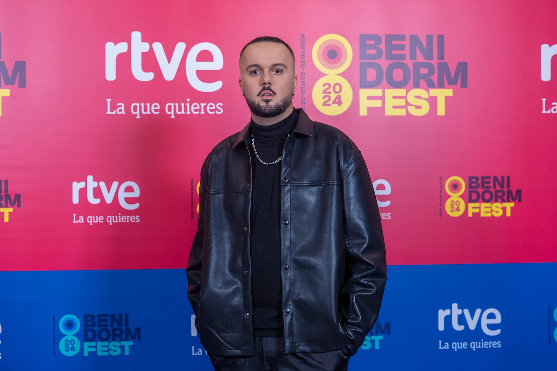 Dellacruz en la presentación del Benidorm Fest 2024