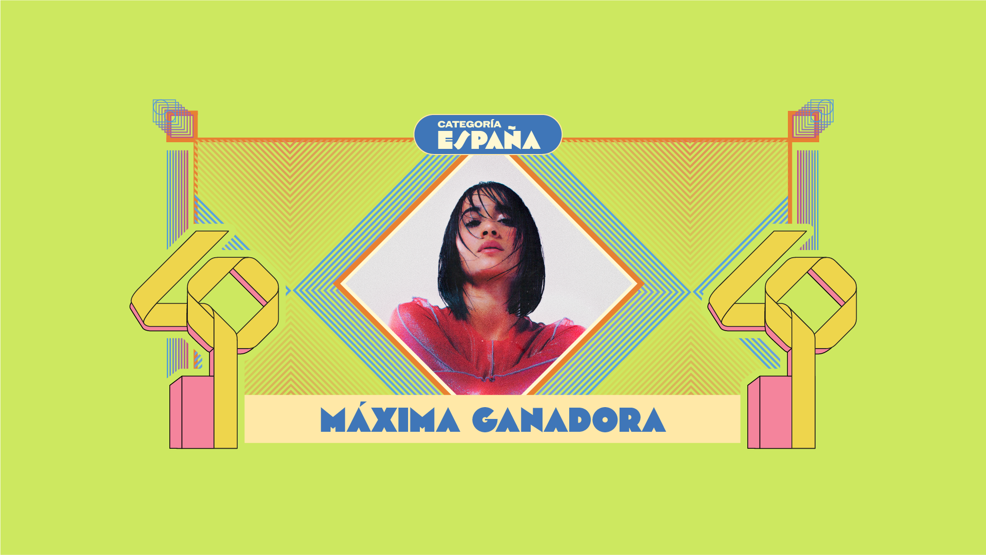 Máxima ganadora categoría España LOS40 Music Awards Santander 2023.