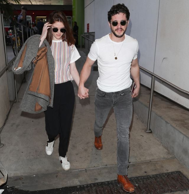 Kit Harington y Rose Leslie, en Los Ángeles, en enero de 2020